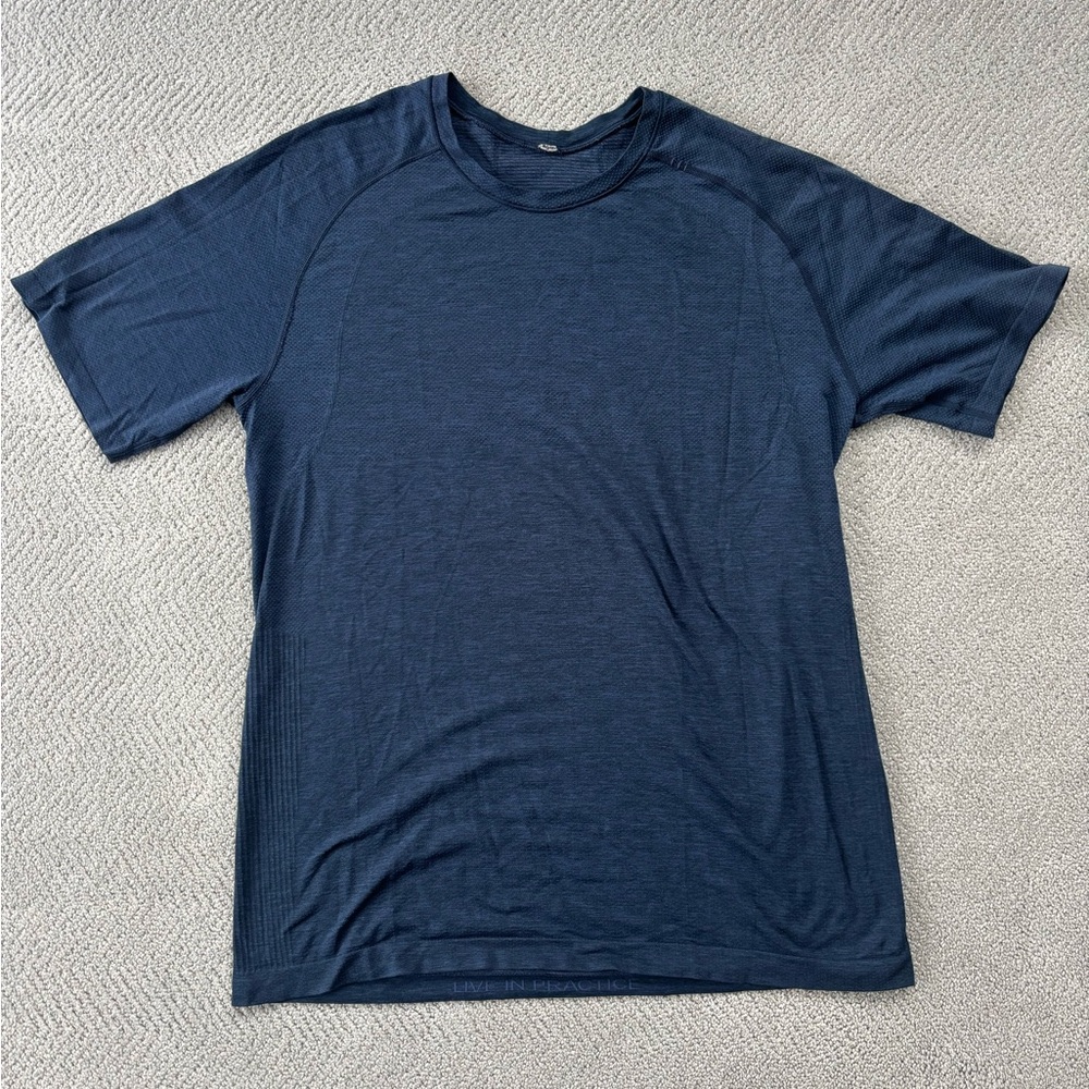 lululemon athletica Dark Blue Short Sleeve Tee